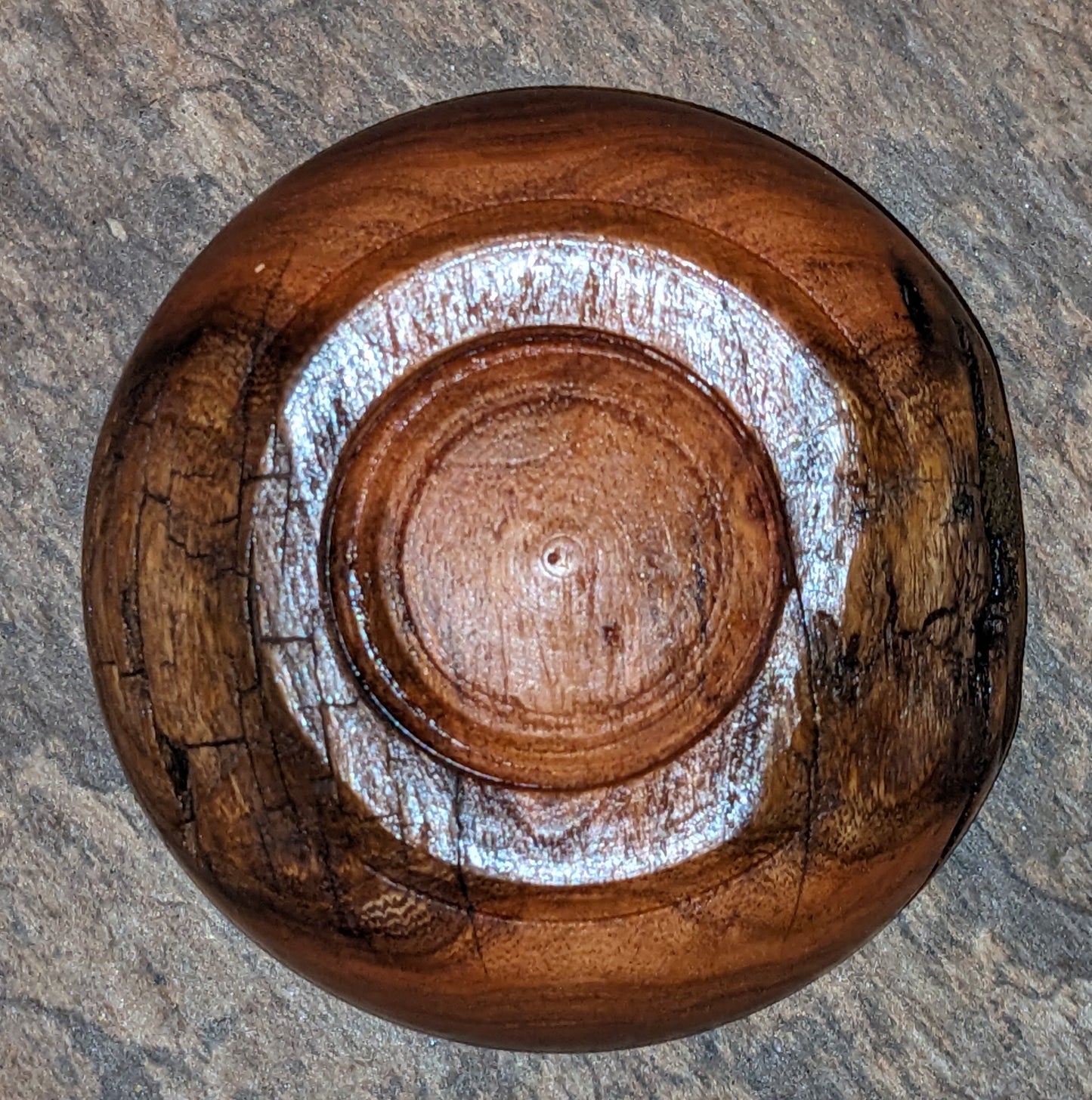 Live Edge Wood Turned Mesquite Bowl