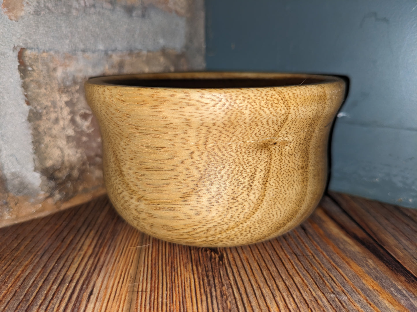 Wood Turned Bowl | Reclaimed Wood | Mesquite and Turquoise Base